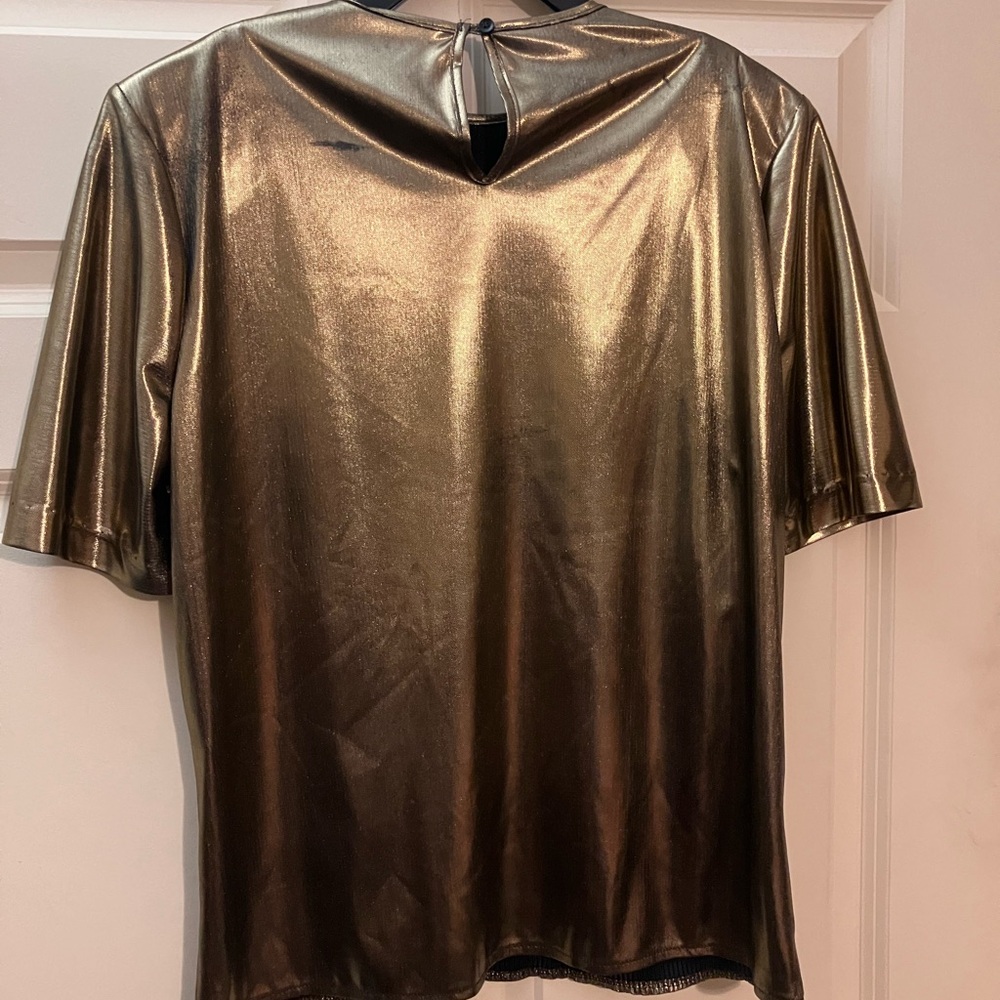 Metallic Gold Women's Top (Medium)